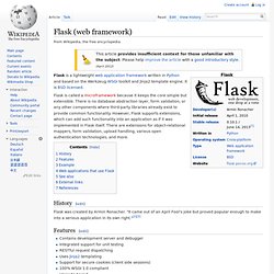 Flask (web framework)