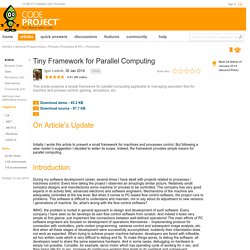 Tiny Framework for Parallel Computing