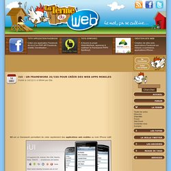 iUI - Un Framework JS/CSS pour créer des web apps mobiles