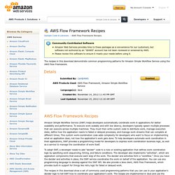 AWS Flow Framework Recipes : Sample Code & Libraries