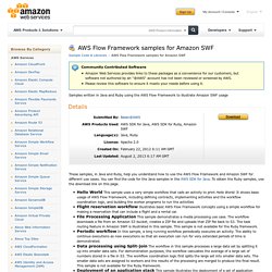AWS Flow Framework samples for Amazon SWF : Sample Code & Libraries