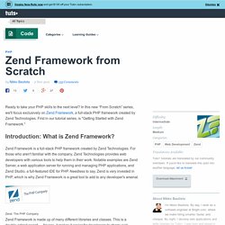 Zend Framework from Scratch