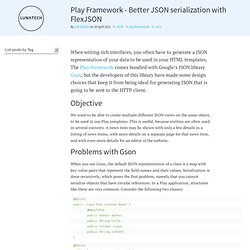 Play Framework - Better JSON serialization with FlexJSON