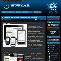 7 frameworks HTML5 pour créer une application web mobile