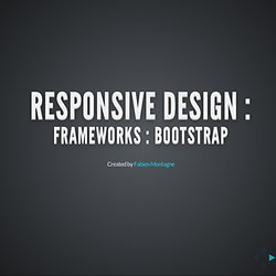 Frameworks CSS et Responsive