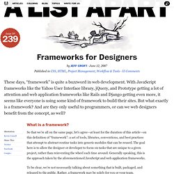 Frameworks for Designers