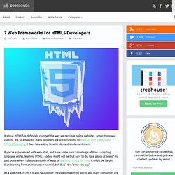 7 Web Frameworks for HTML5 Developers