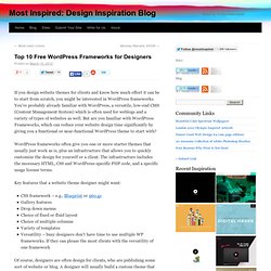 Top 10 Free WordPress Frameworks for Designers