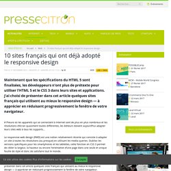 responsive design - 10 sites français