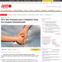 51% des Français pour l’adoption chez les couples homosexuels - Faits de société