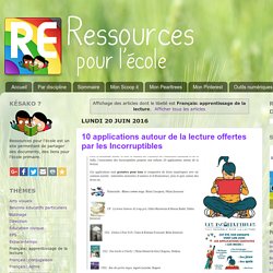 Ressources pour l'école: Français: apprentissage de la lecture
