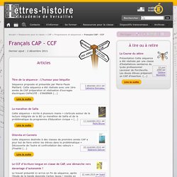 Français CAP - CCF