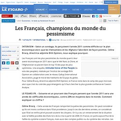 International : Les Français, champions du monde du pessimisme
