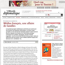 Médias français, une affaire de familles, par Marie Bénilde