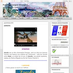 Français langue étrangère: ZARAFA
