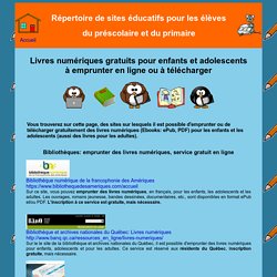 Sites éducatifs pour le préscolaire et le primaire - Français - Lecture - Exercices