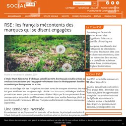 RSE : les français mécontents des marques qui se disent engagées