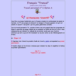 T.P.nº 6 (Option A) - Français Troncal 2008-2009 (Auteur: Mireille SPALACCI)