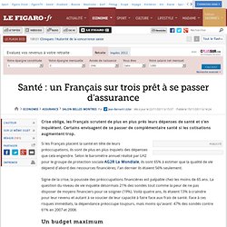 Assurance : Santé : un Français sur trois prêt à se passer d'assurance
