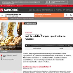 L’art de la table français : patrimoine de l’Unesco