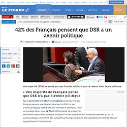 International : Les Français partagés sur un retour de DSK