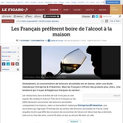 Les Français préfèrent boire de l'alcool à la maison