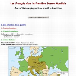 Les Français dans la Première Guerre Mondiale - Cours d'Histoire-géographie de première