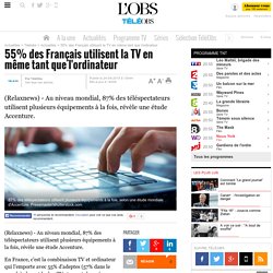 55% des Français utilisent la TV en même tant que l'ordinateur