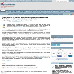 Open source : la société française Mandriva ferme ses portes, après 16 ans consacrés à la promotion de Linux sur le Desktop