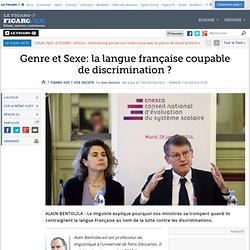 Genre et Sexe: la langue française coupable de discrimination ?