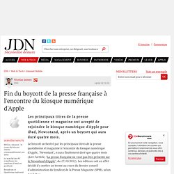 Fin du boycott de la presse française à l'encontre du kiosque numérique d'Apple