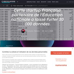Cette startup française partenaire de l'Éducation nationale a laissé fuiter 20 000 données