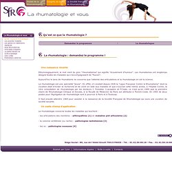 Société Française de Rhumatologie : La petite histoire de la rhumatologie