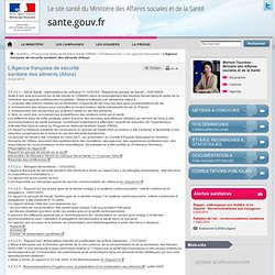L’Agence française de sécurité sanitaire des aliments (Afssa)