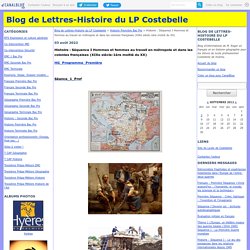 Histoire : Séquence I Être ouvrier en France (1830-2020)