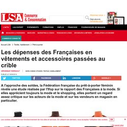 Les dépenses des Françaises en vêtements et... - Textile, habillement