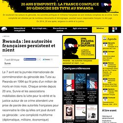 Rwanda : les autorités françaises persistent et nient