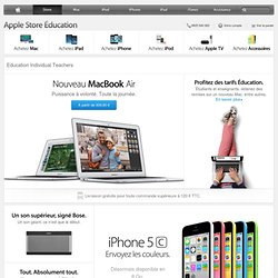 Online Store Officiel FR - Achetez des ordinateurs Mac et portables, iPhone, iPad, iPod et plus encore - Apple Store Éducation