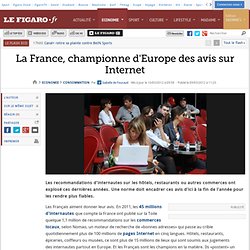 Consommation : La France, championne d'Europe des avis sur Internet
