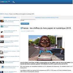 France : les chiffres du livre papier et numérique 2015