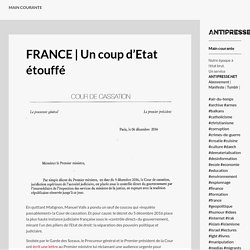 FRANCE : Un coup d’Etat étouffé !