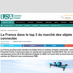 La France dans le top 3 du marché des objets...