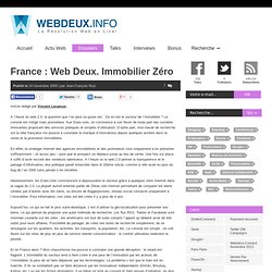 France : Web Deux. Immobilier Zéro