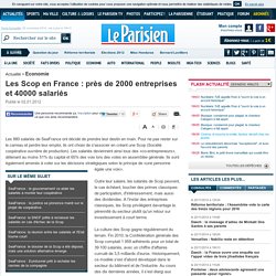Les Scop en France : près de 2000 entreprises et 40000 salariés
