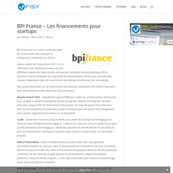 BPI France – Les financements pour startups