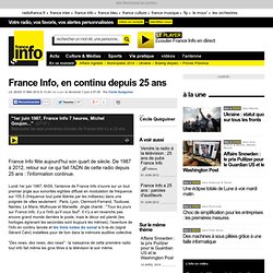 France Info, en continu depuis 25 ans - Médias
