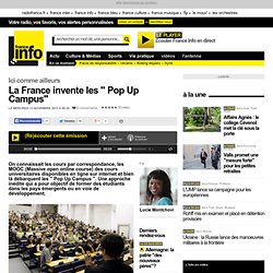 La France invente les " Pop Up Campus"