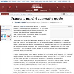France: le marché du meuble recule