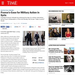France’s Case for Military Action in Syria
