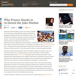 Why France Needs to re-invent the Jobs Market